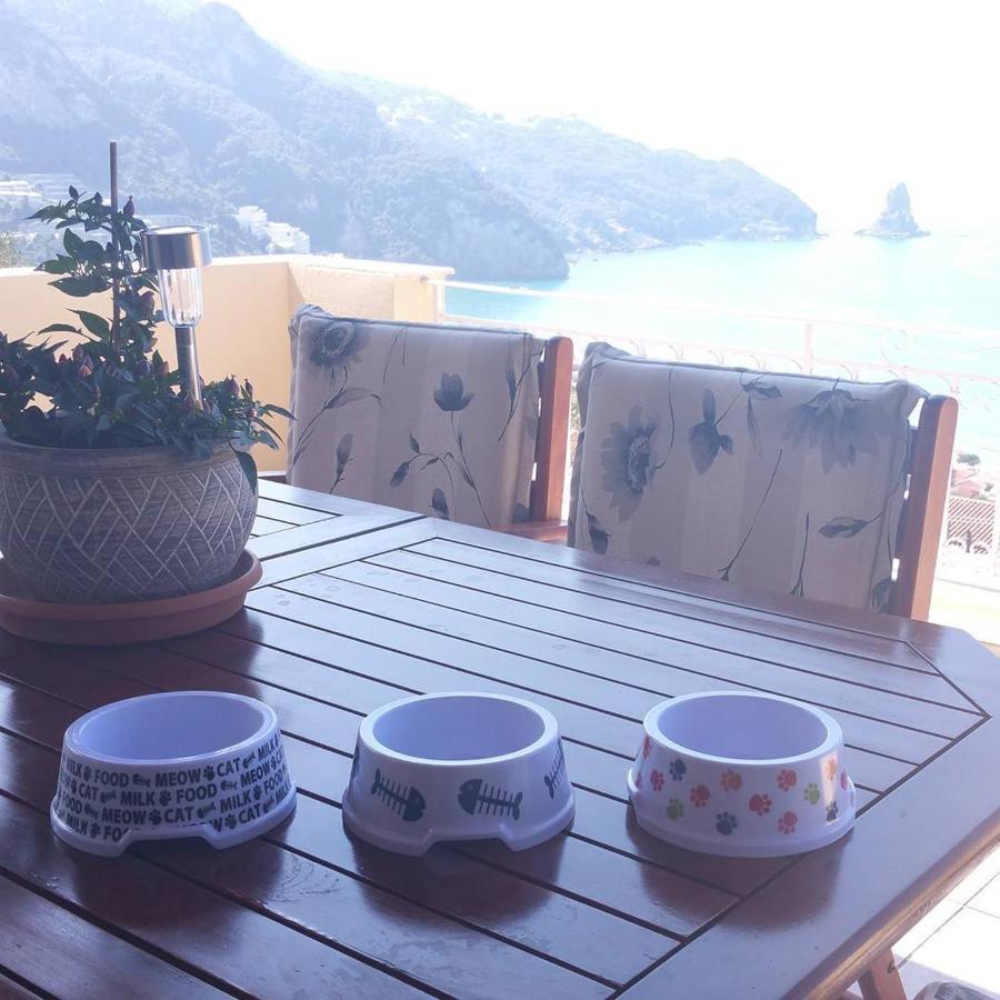 Natalia Apartment B With Panoramic Sea Views Of Agios Gordios Bay Dış mekan fotoğraf