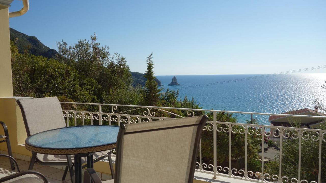 Natalia Apartment B With Panoramic Sea Views Of Agios Gordios Bay Dış mekan fotoğraf